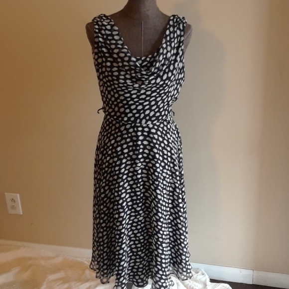 {Dress Barn} Polka Dot Dress - Picture 1 of 5